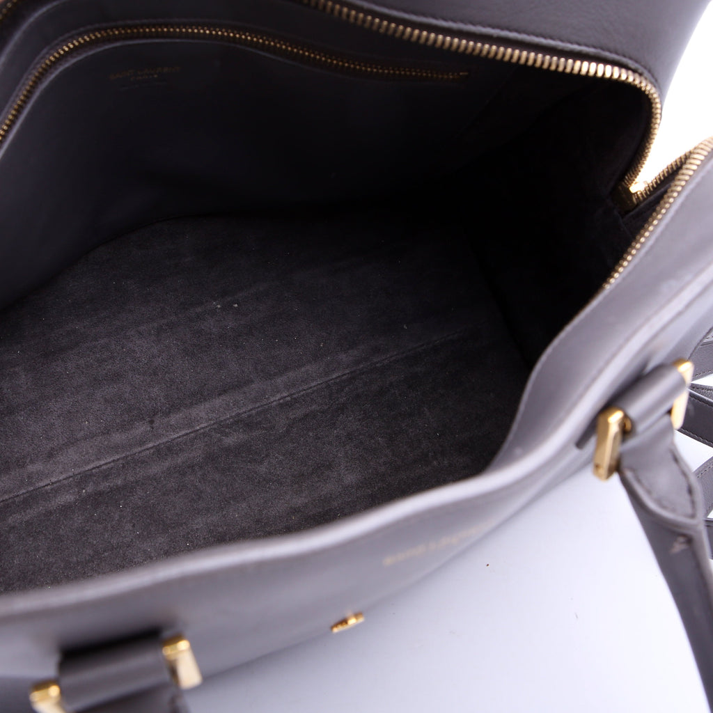 Monogram Cabas Medium Leather Grey