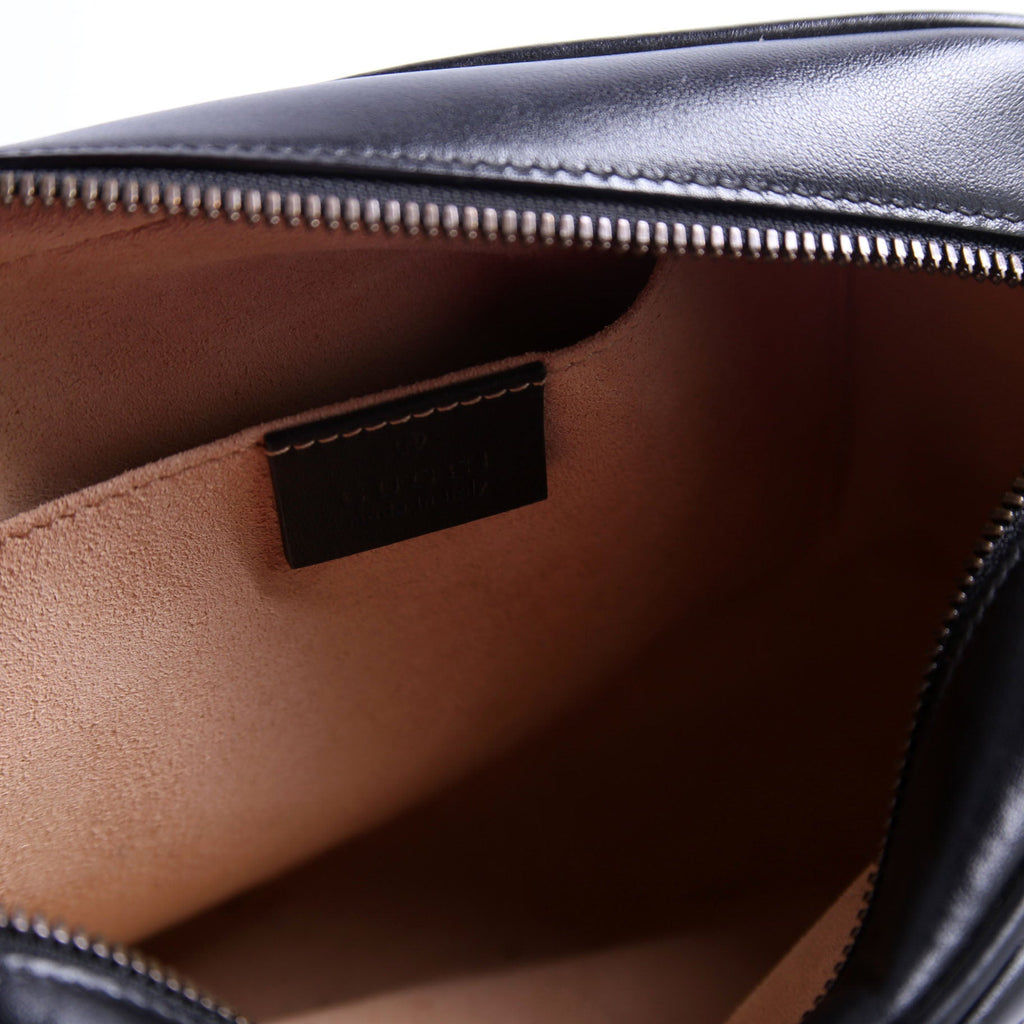 447632 Marmont Small Leather Camera Black