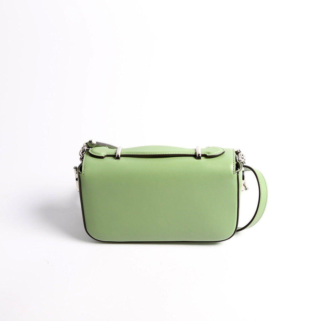 739722 Petite GG Mini Shoulder Bag Calfskin Green