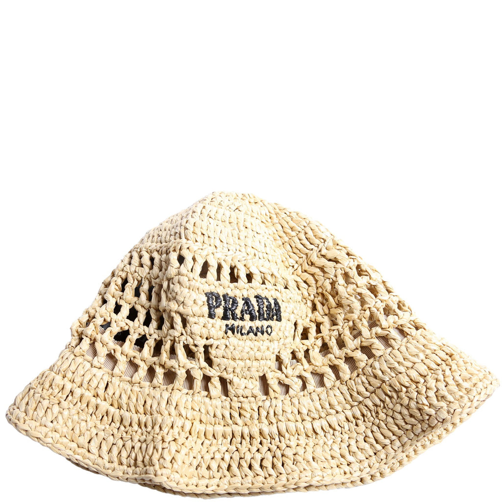 1HC137 Crochet Raffia-Effect Bucket Size Small