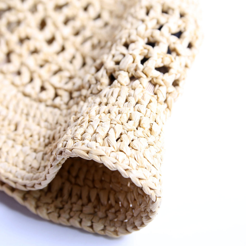 1HC137 Crochet Raffia-Effect Bucket Size Small