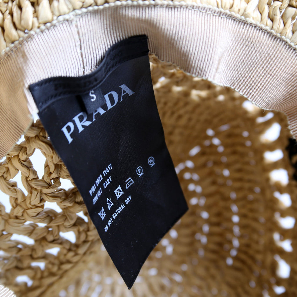 1HC137 Crochet Raffia-Effect Bucket Size Small