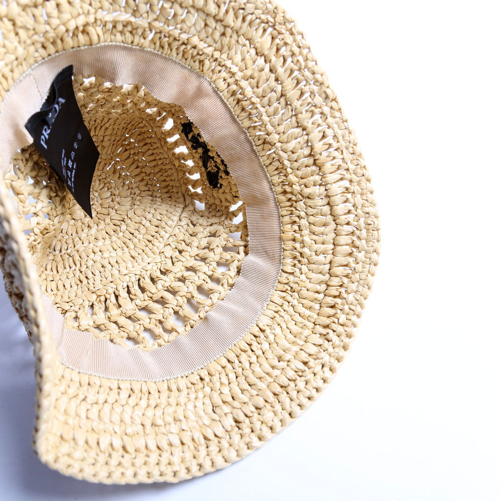 1HC137 Crochet Raffia-Effect Bucket Size Small