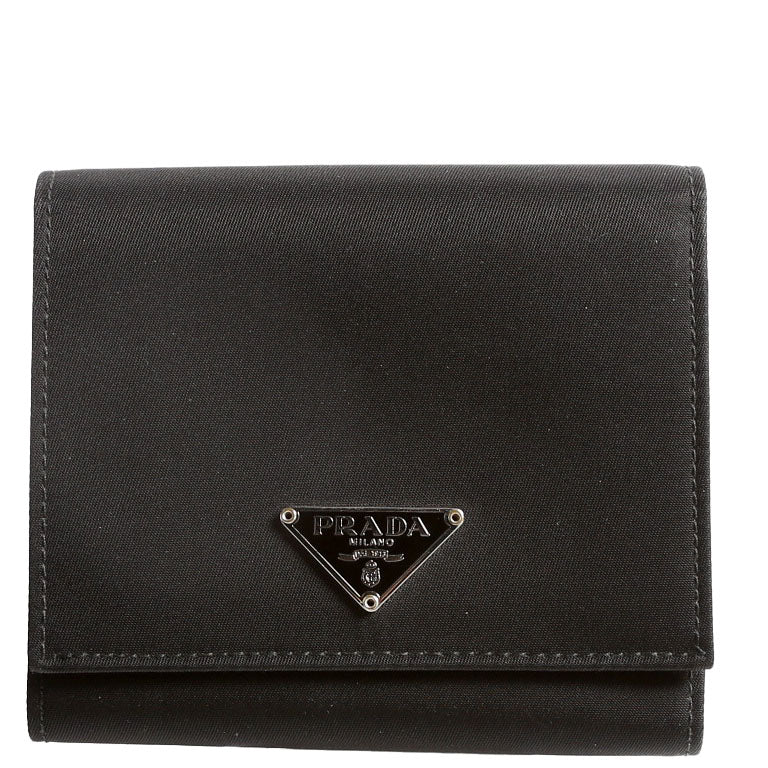 Tessuto Nylon Trifold Wallet Vintage