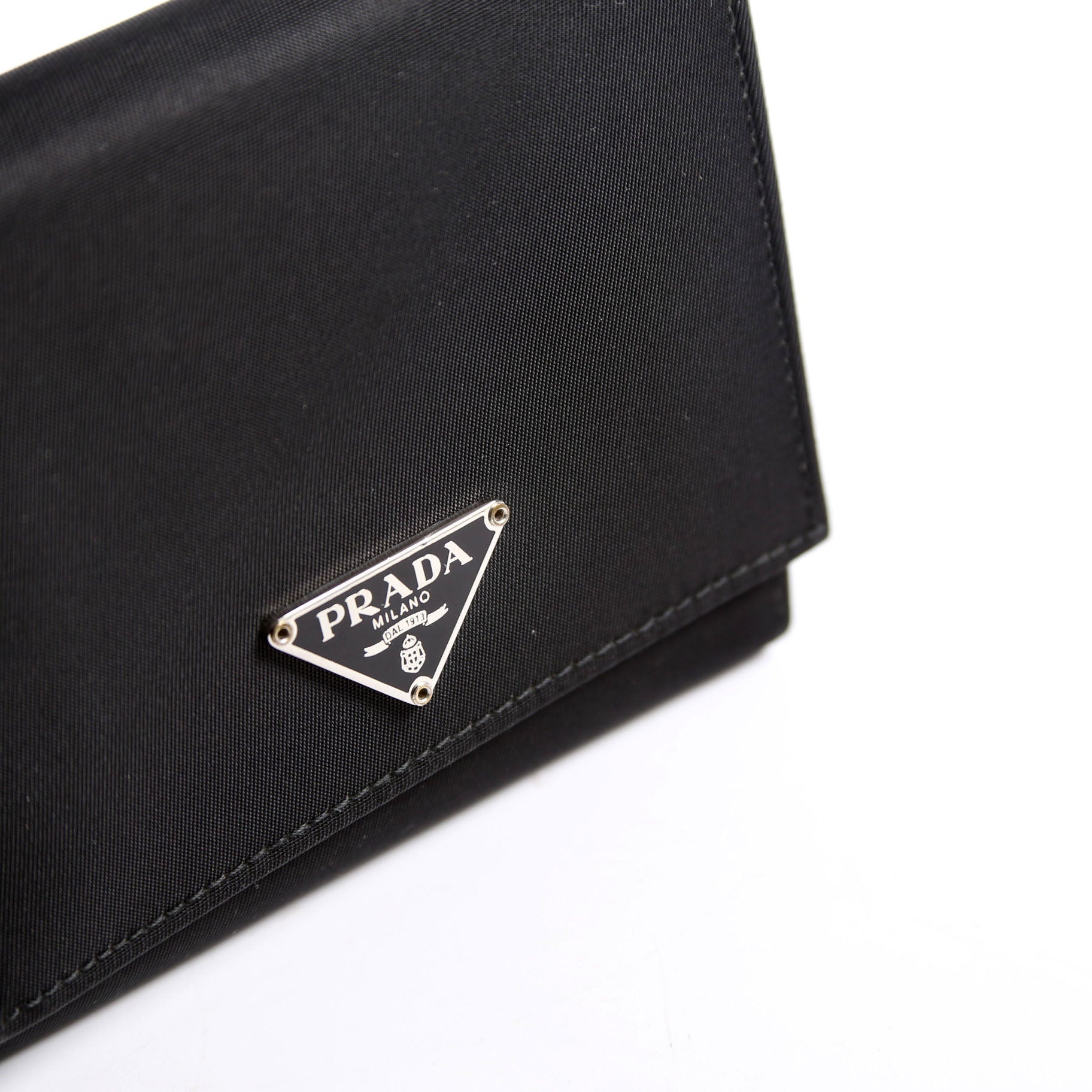 Tessuto Nylon Trifold Wallet Vintage