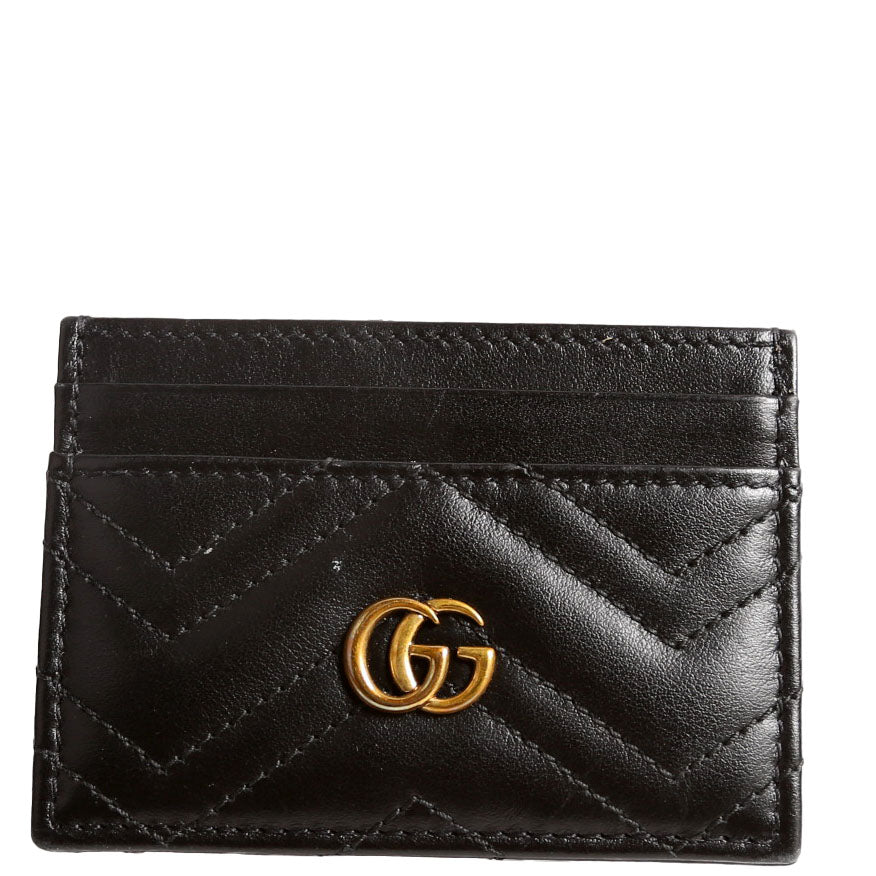 443127 GG Marmont Card Holder Black