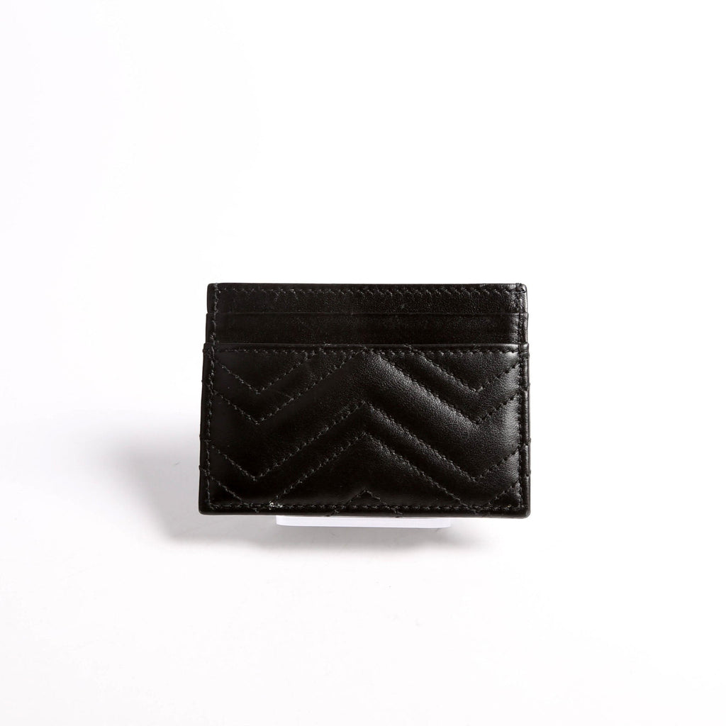 443127 GG Marmont Card Holder Black