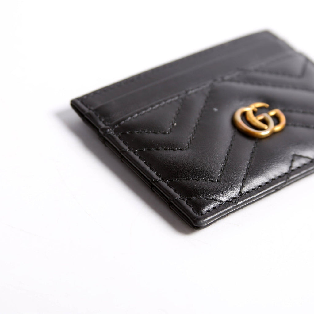 443127 GG Marmont Card Holder Black