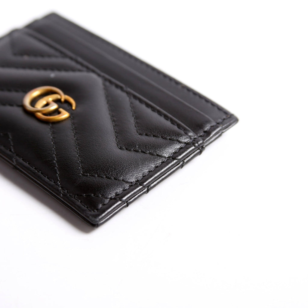443127 GG Marmont Card Holder Black