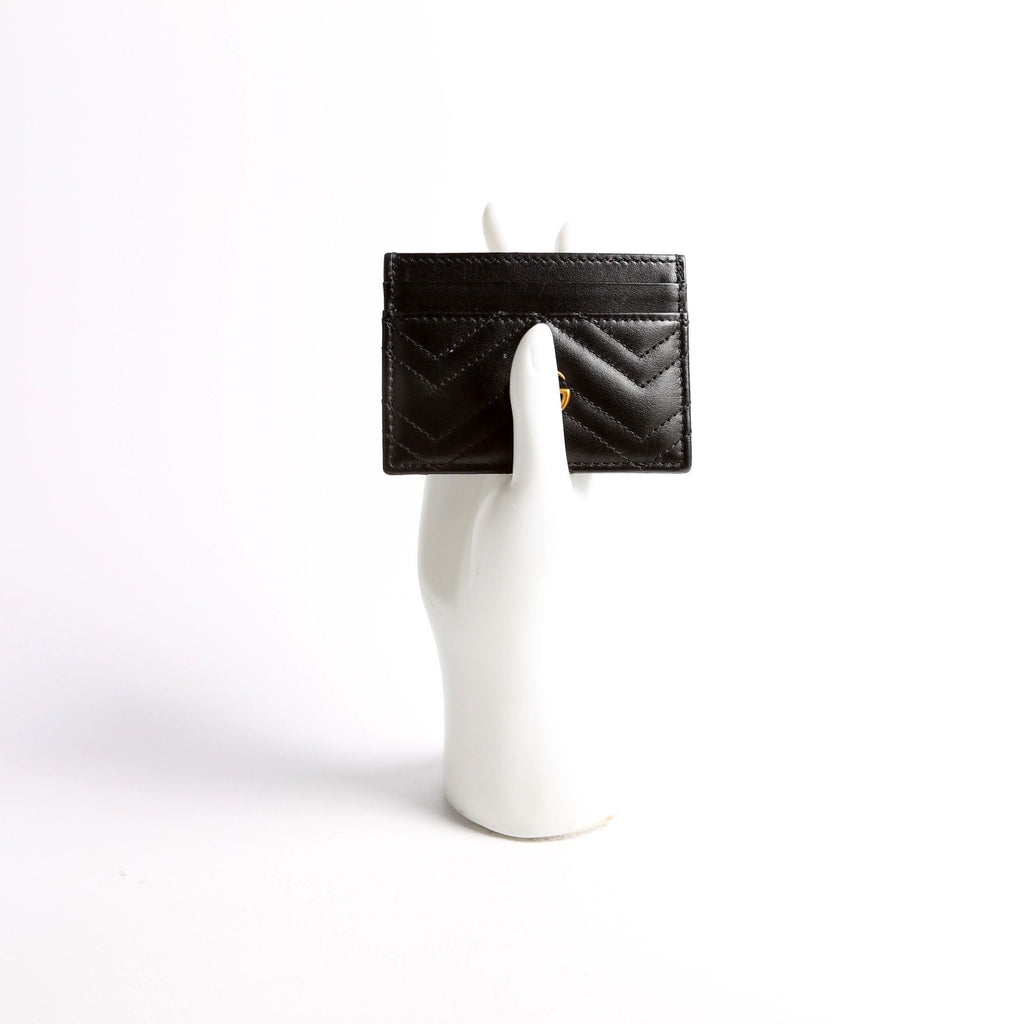 443127 GG Marmont Card Holder Black