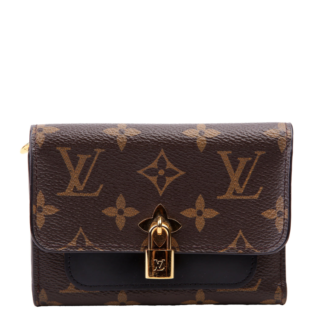 Flower Compact Wallet Monogram