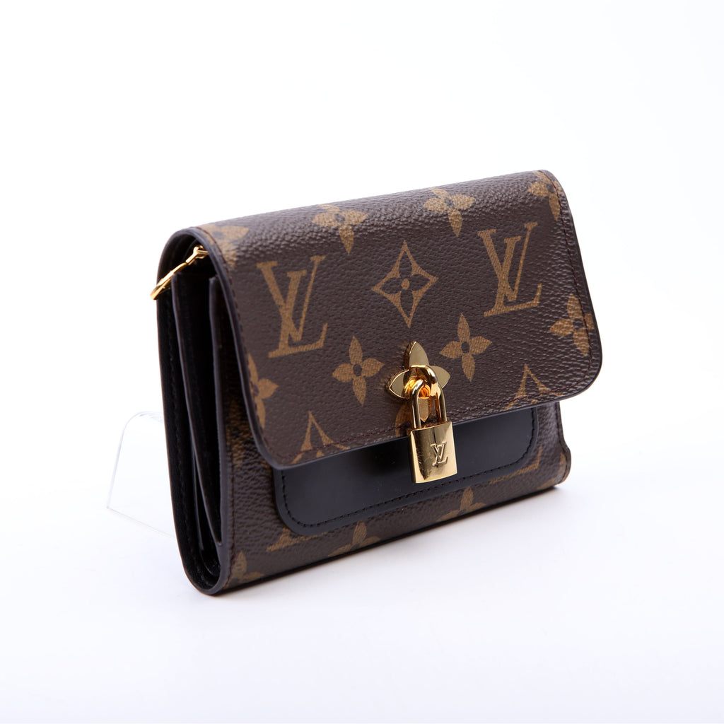 Flower Compact Wallet Monogram