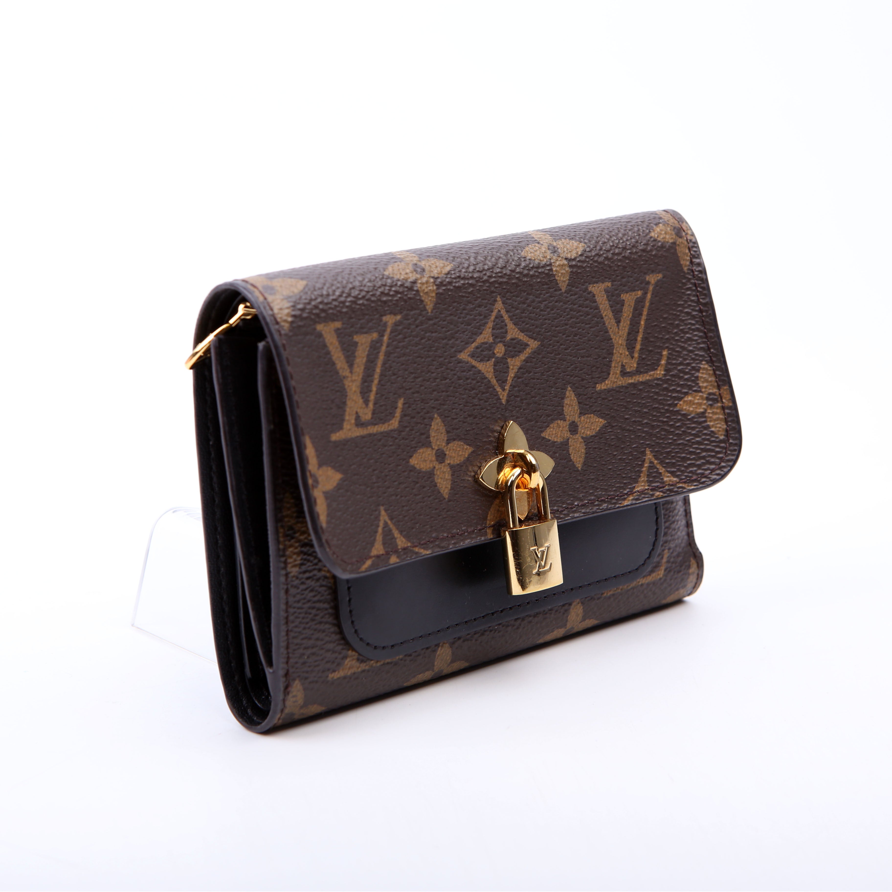 Flower Compact Wallet Monogram