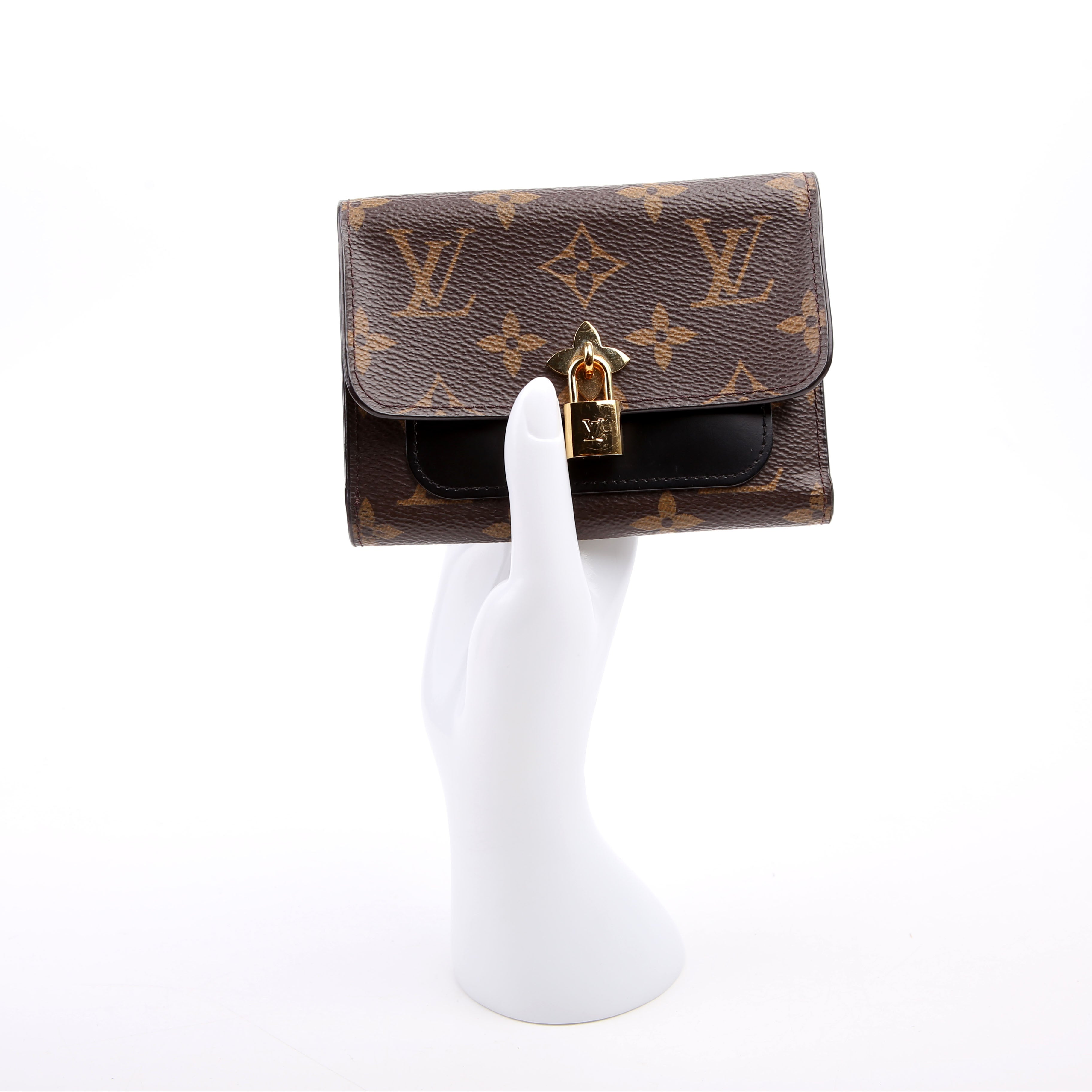 Flower Compact Wallet Monogram