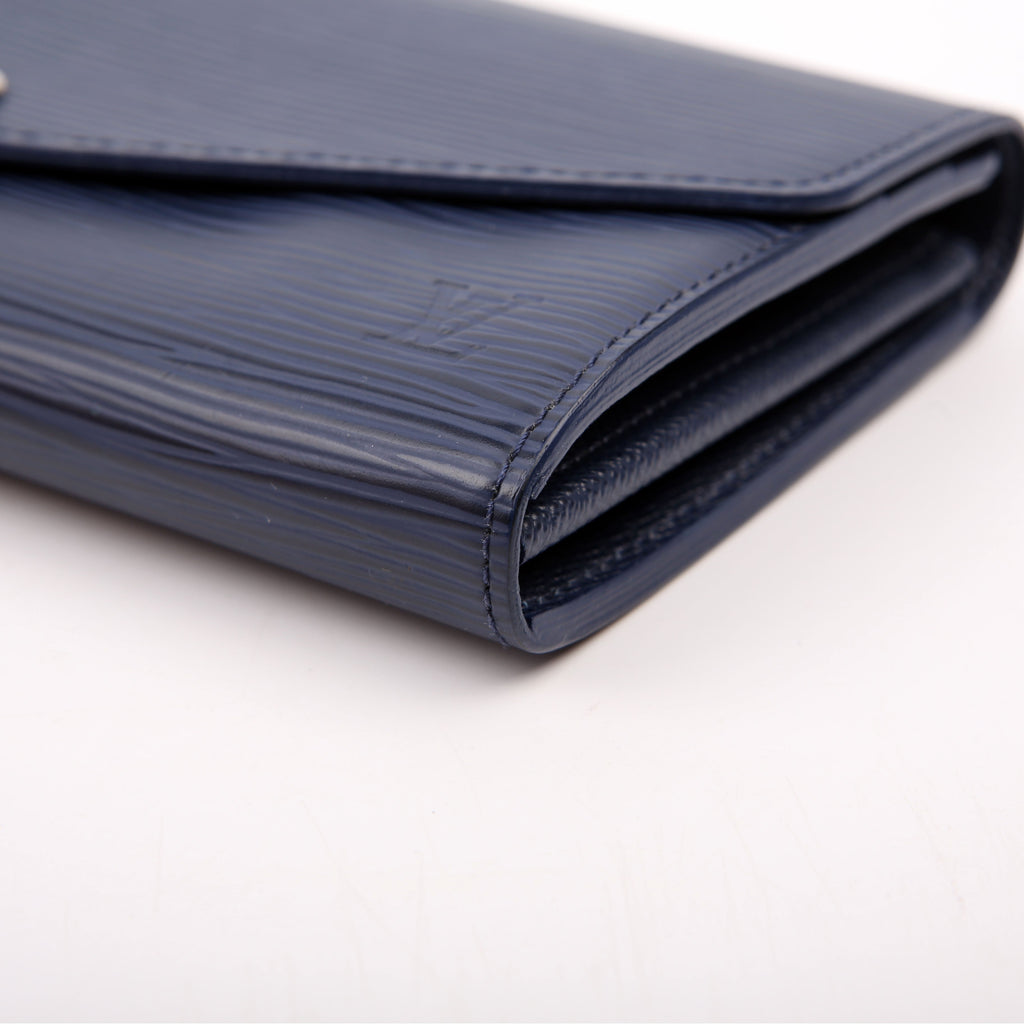 Sarah Wallet Epi Newer Navy