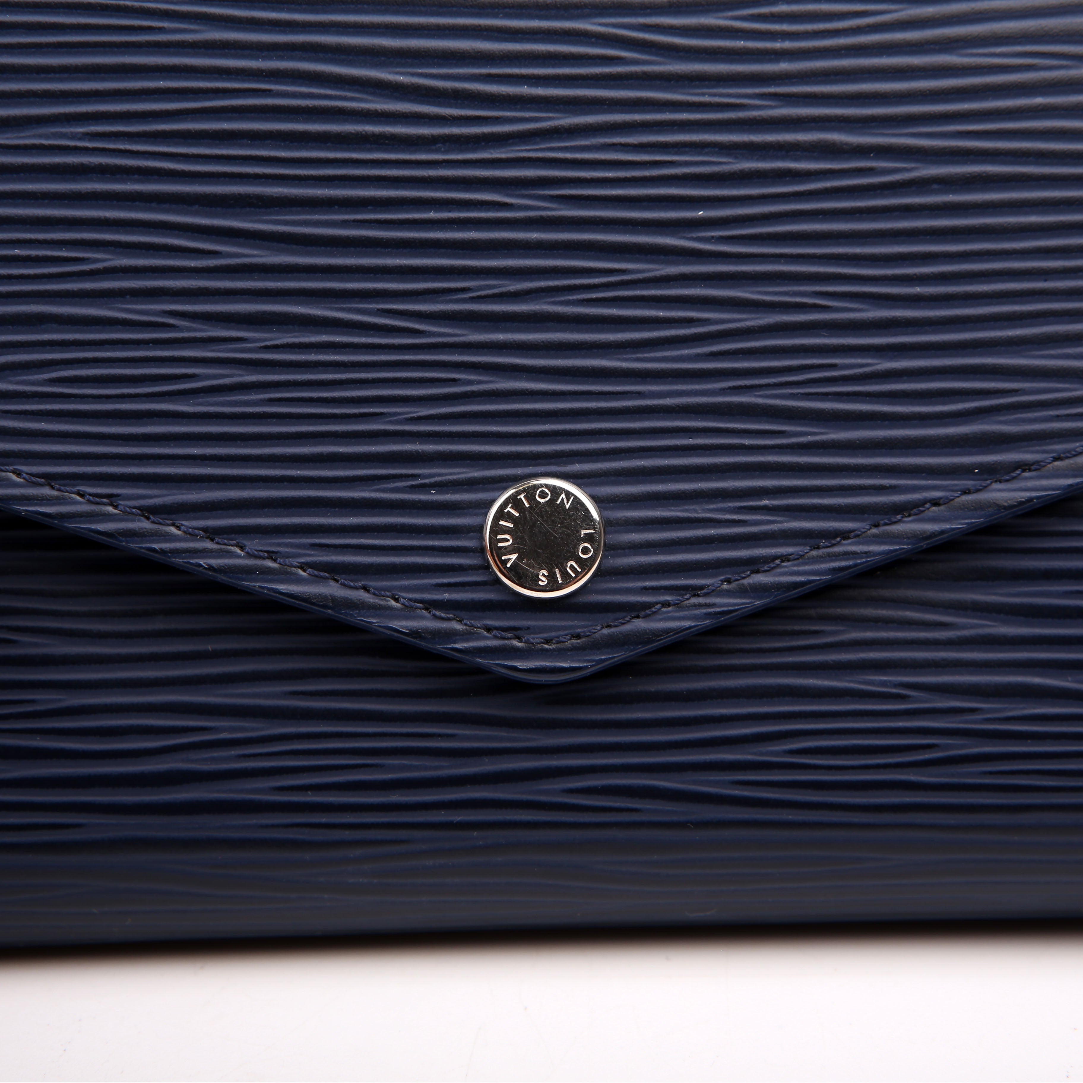 Sarah Wallet Epi Newer Navy