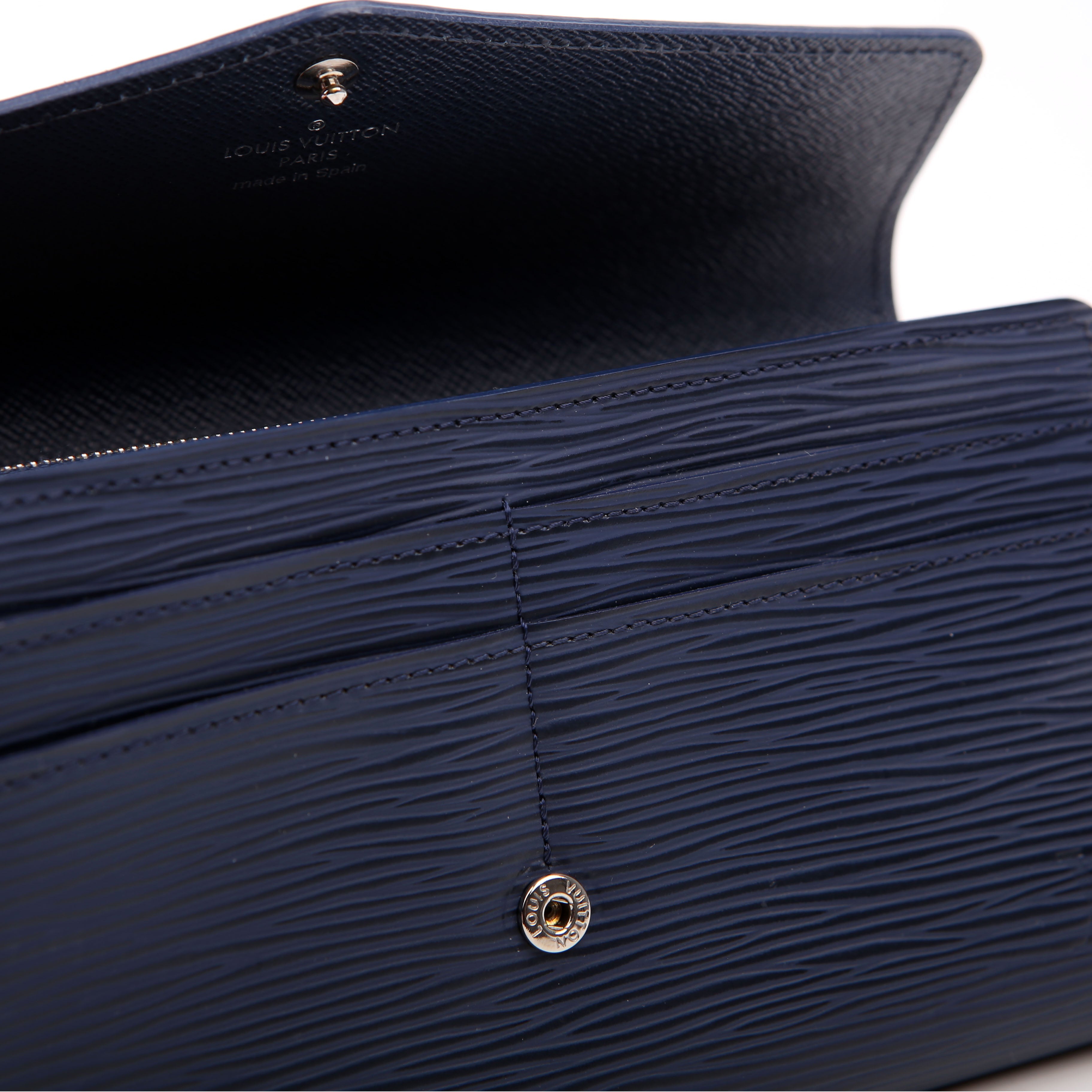 Sarah Wallet Epi Newer Navy