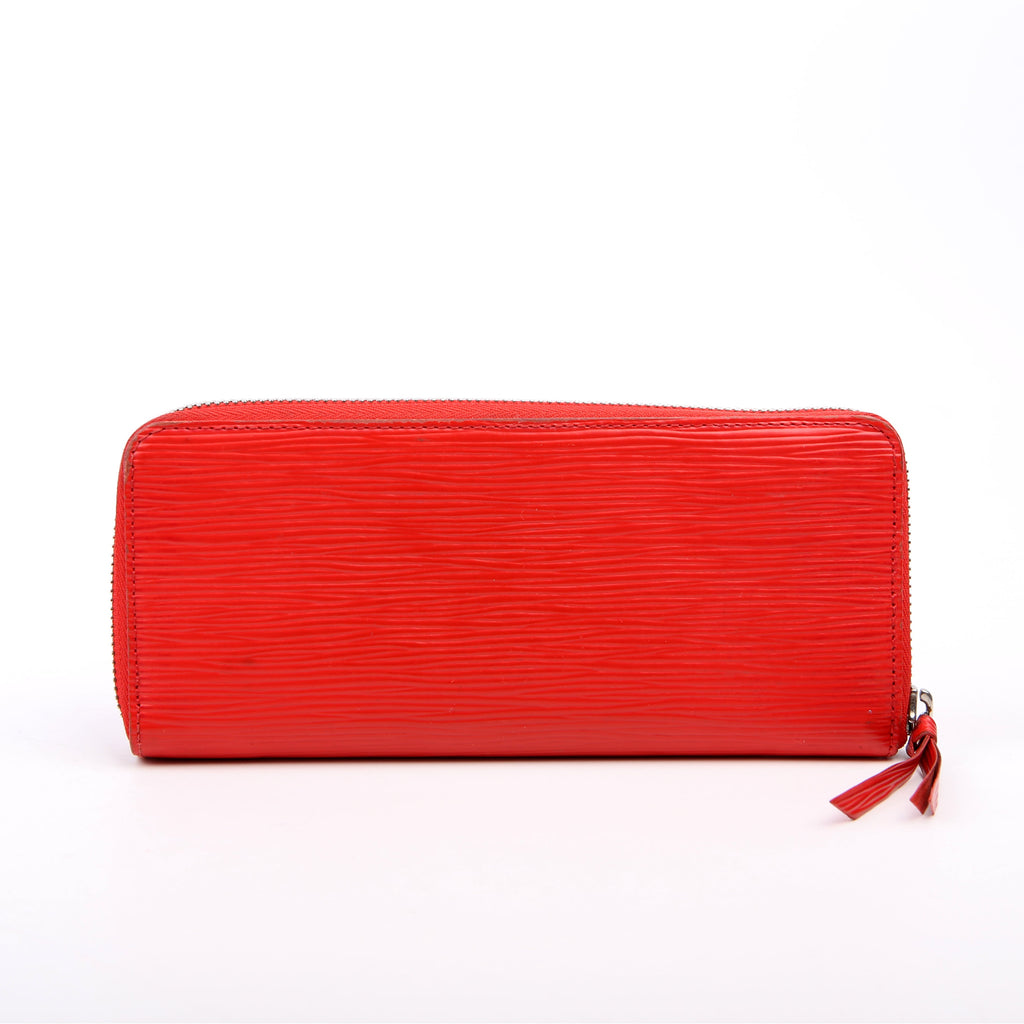 Clemence Wallet Epi Red