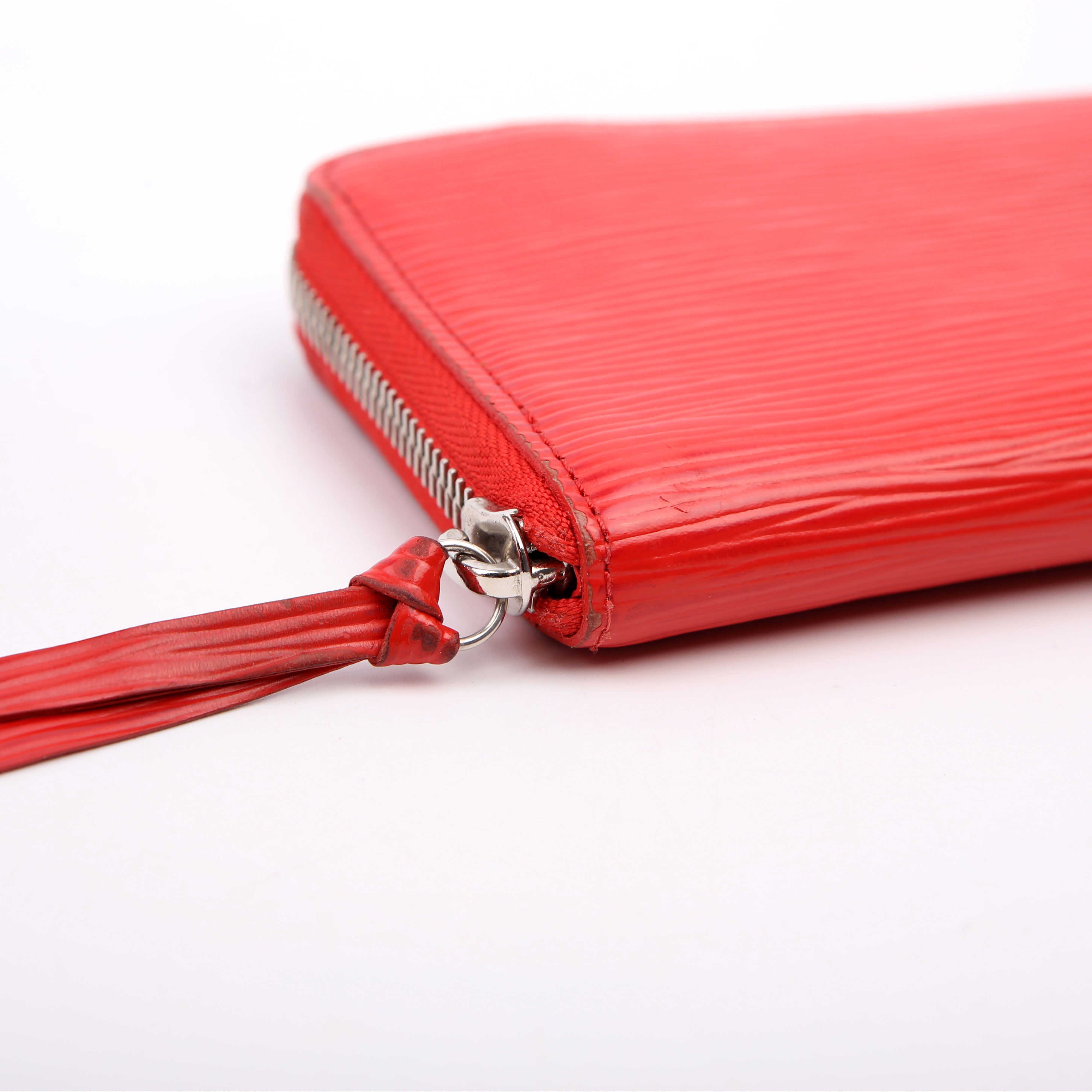 Clemence Wallet Epi Red