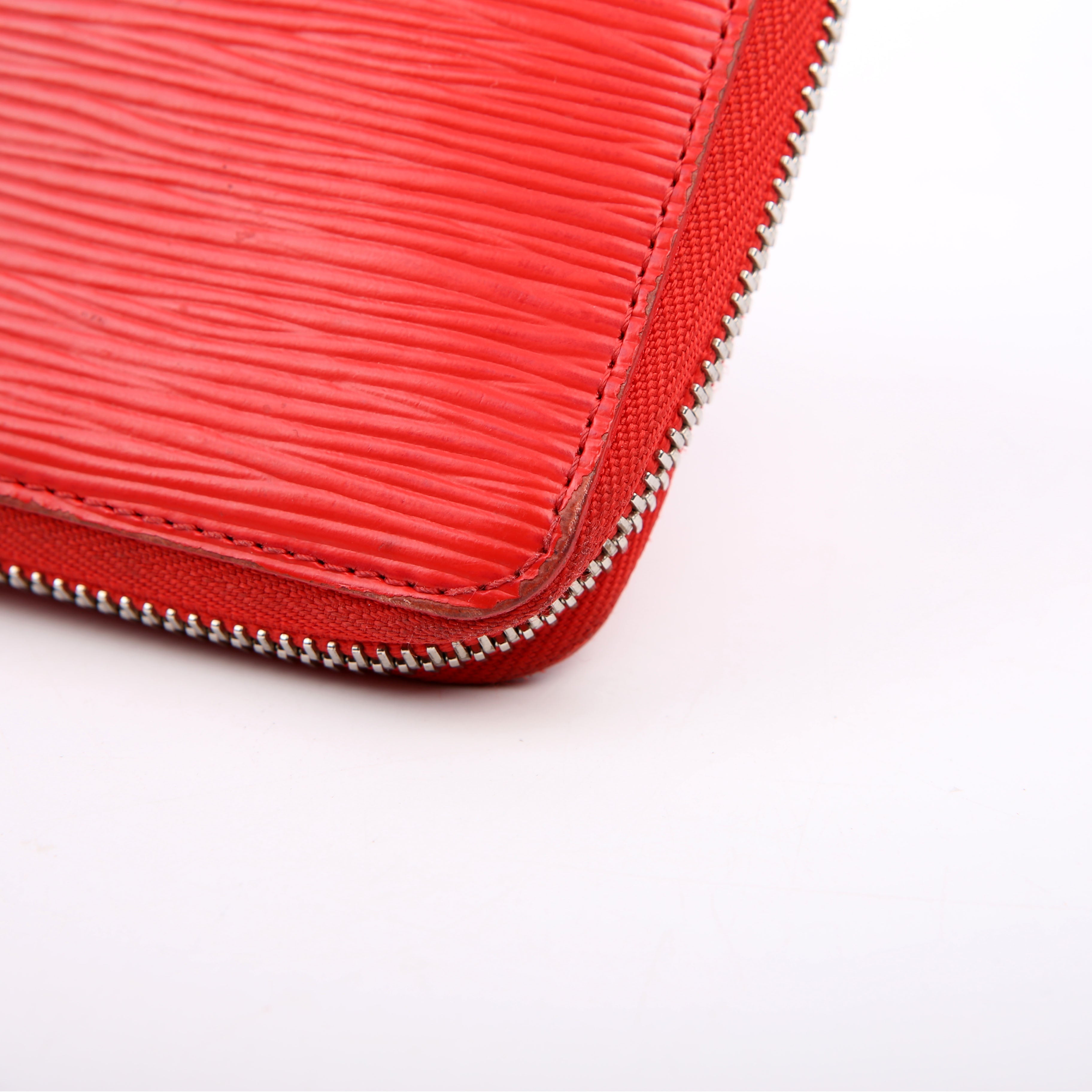 Clemence Wallet Epi Red