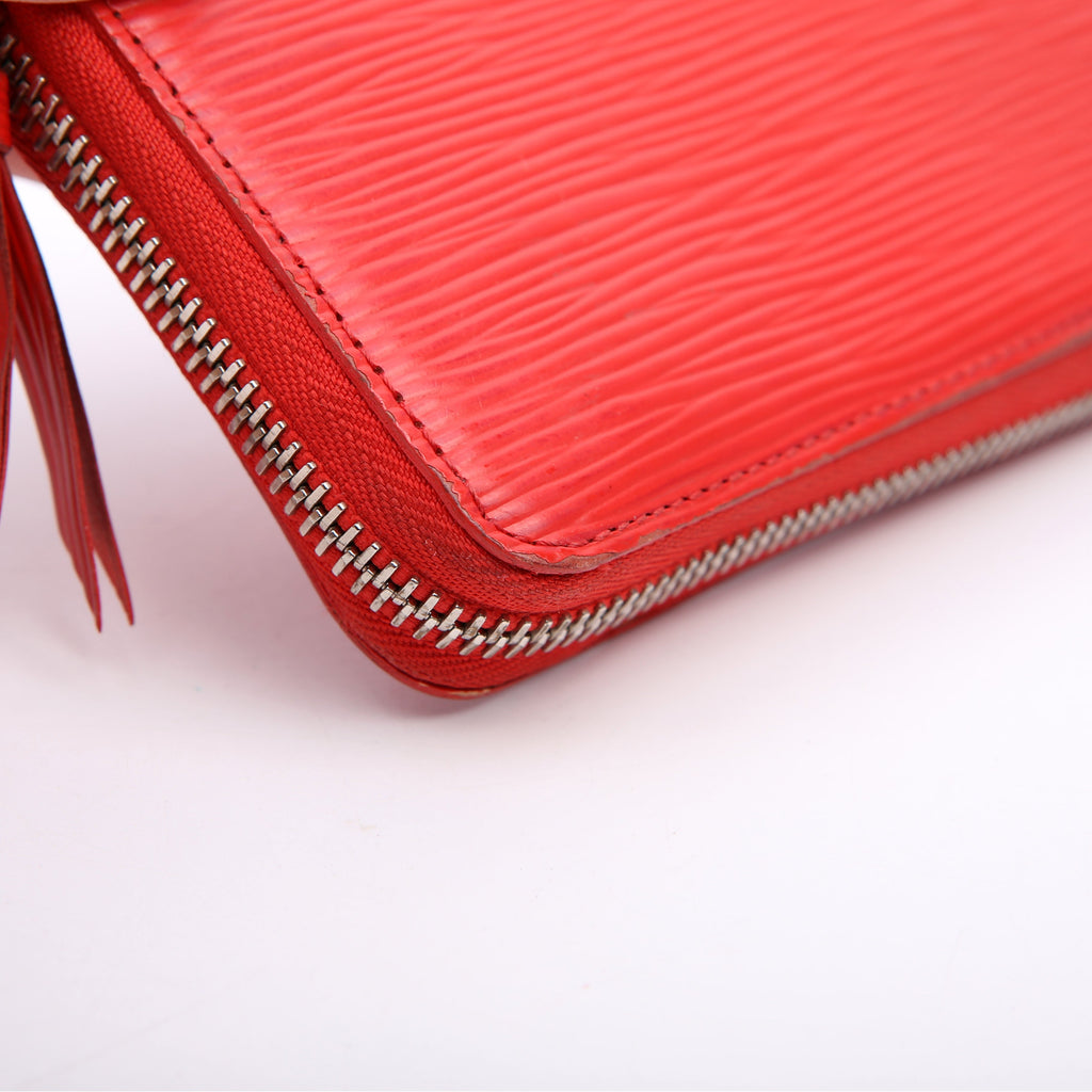 Clemence Wallet Epi Red