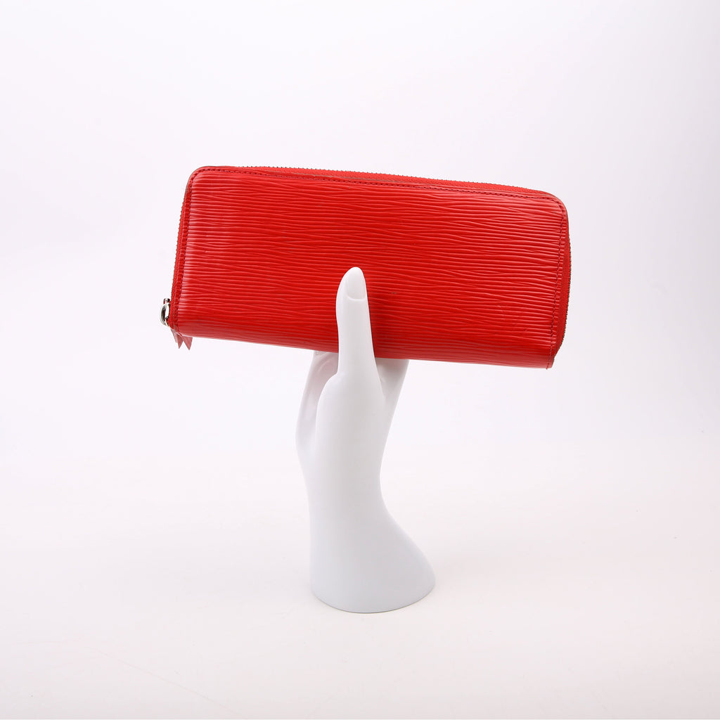 Clemence Wallet Epi Red