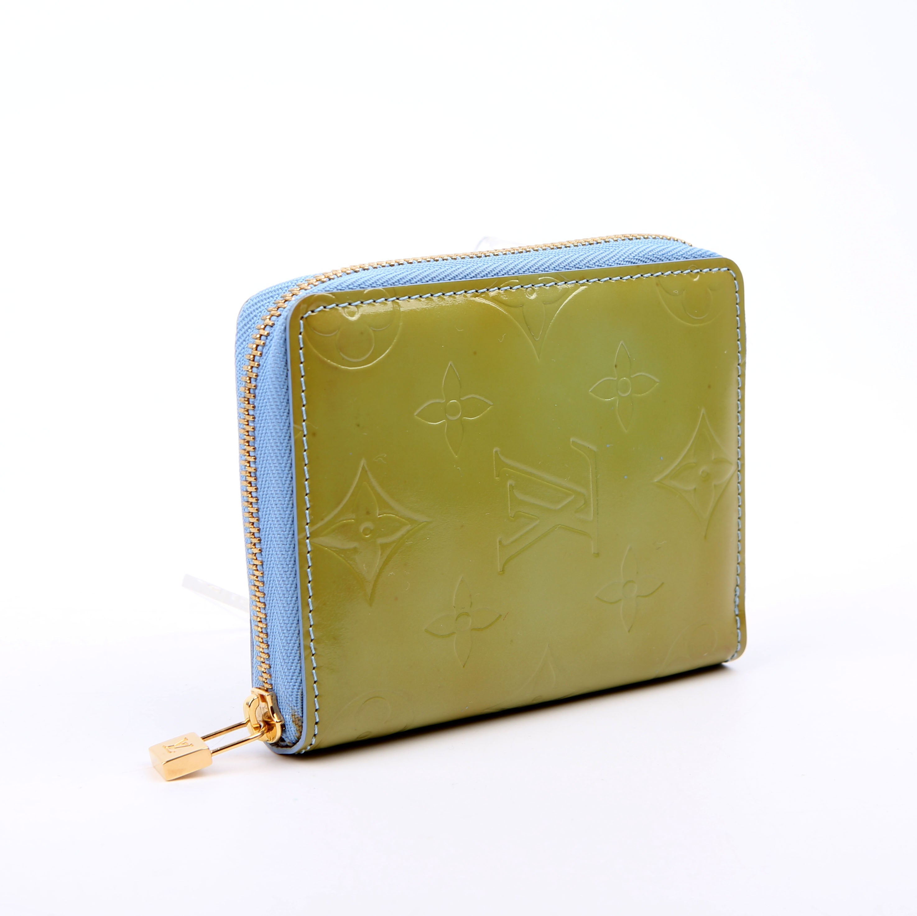Zippy Coin Purse Vernis Green/Blue