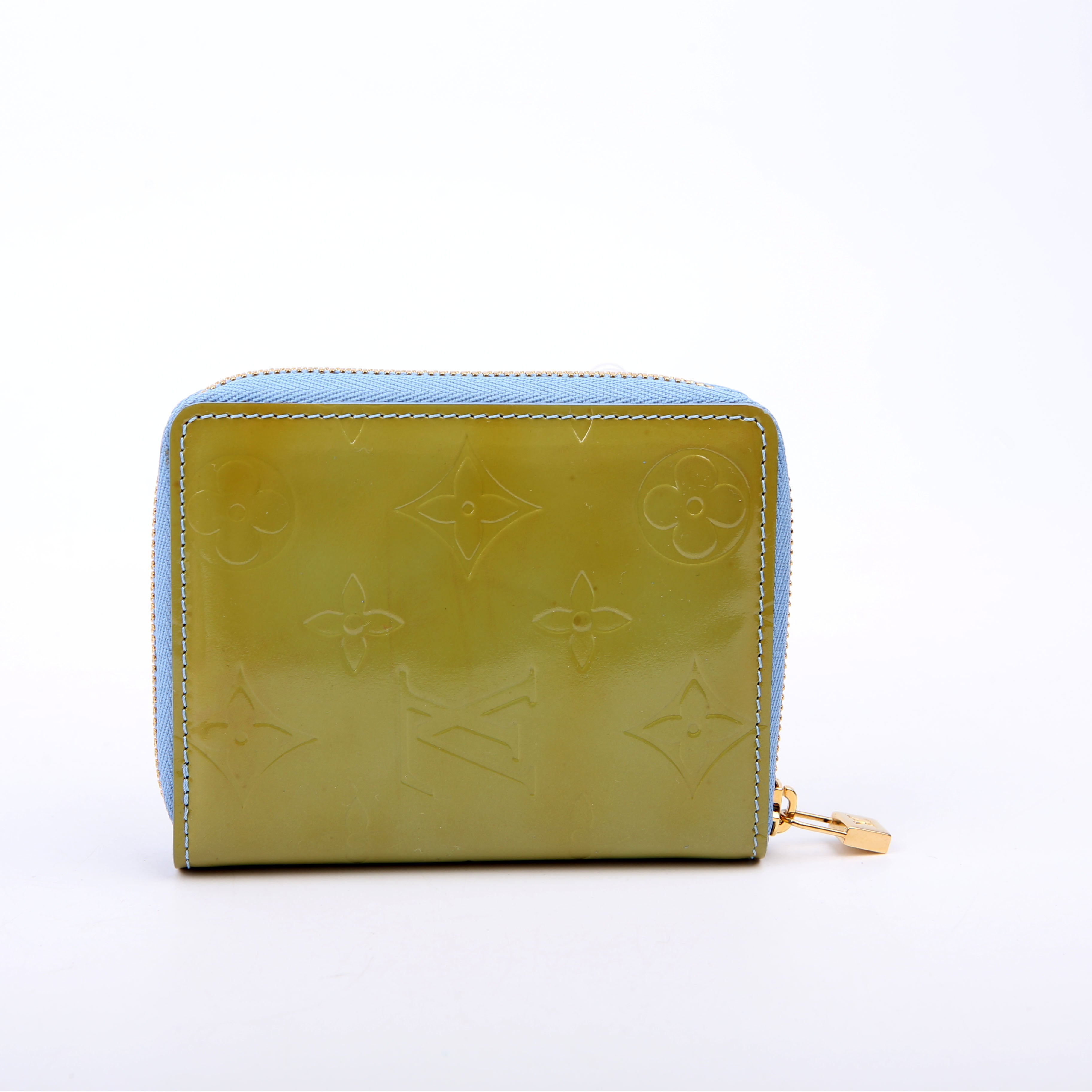 Zippy Coin Purse Vernis Green/Blue