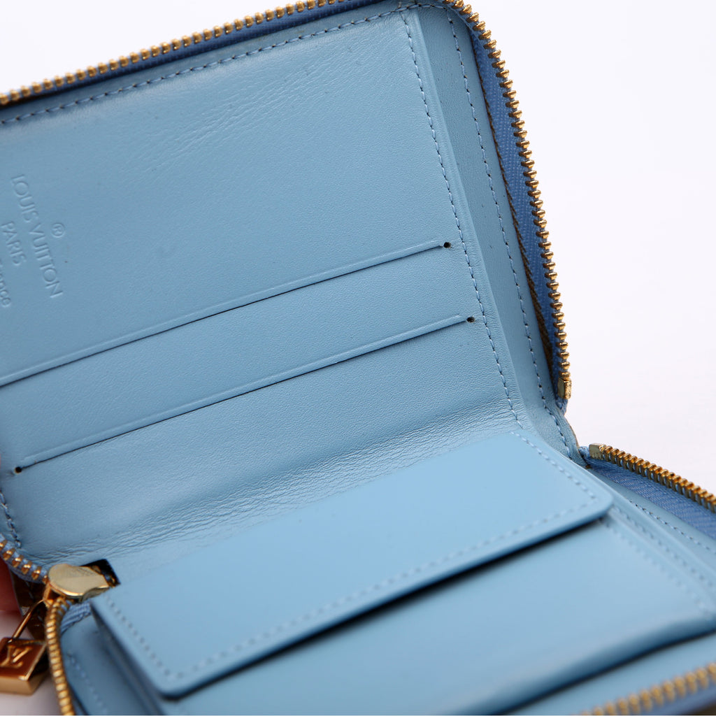 Zippy Coin Purse Vernis Green/Blue