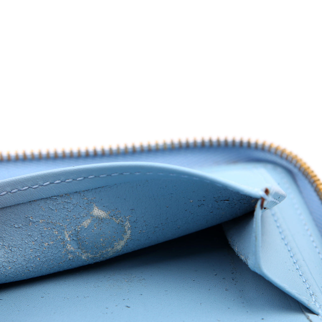Zippy Coin Purse Vernis Green/Blue