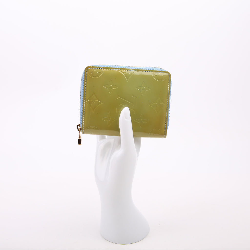 Zippy Coin Purse Vernis Green/Blue