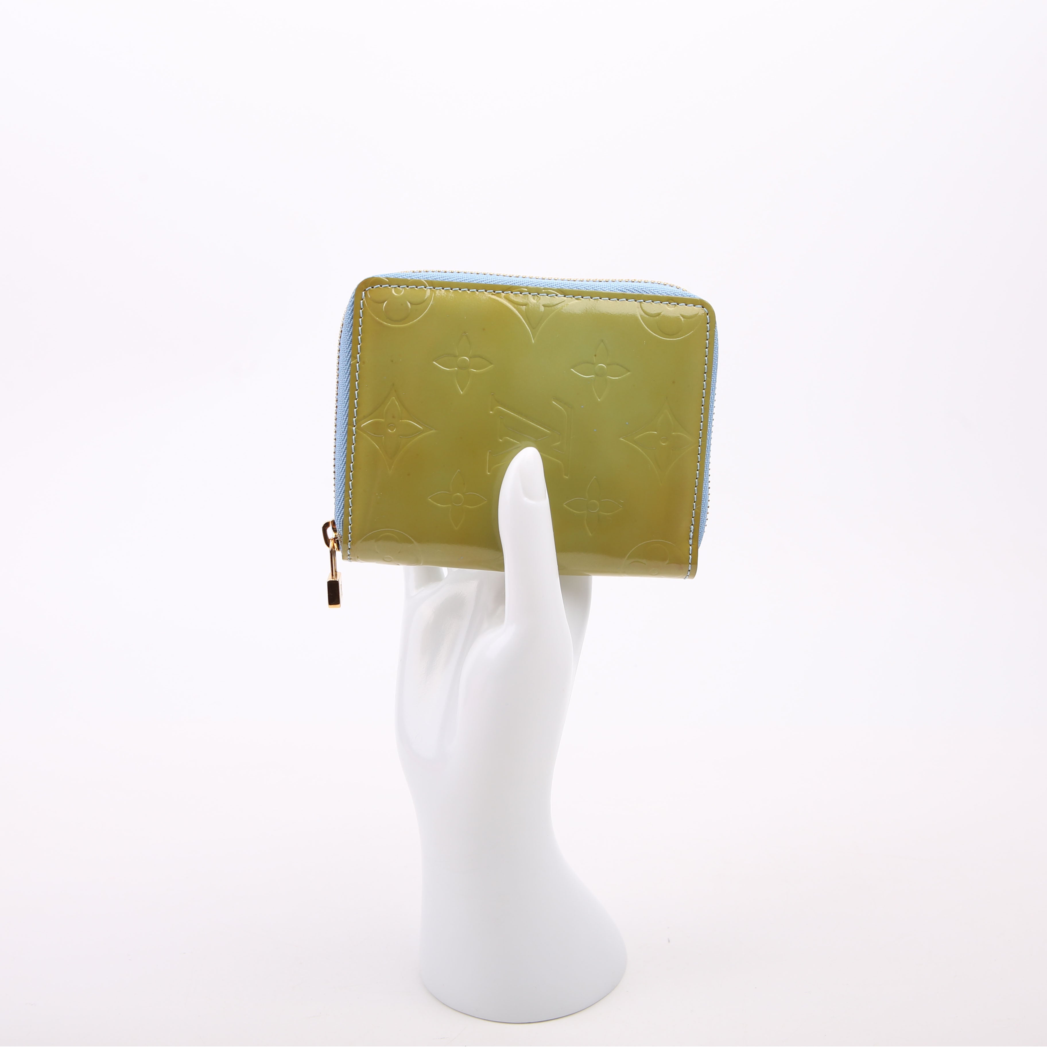 Zippy Coin Purse Vernis Green/Blue