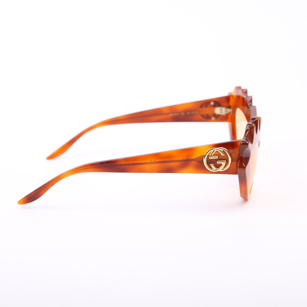 Gucci GG0782S Cat Eye Sunglasses Brown