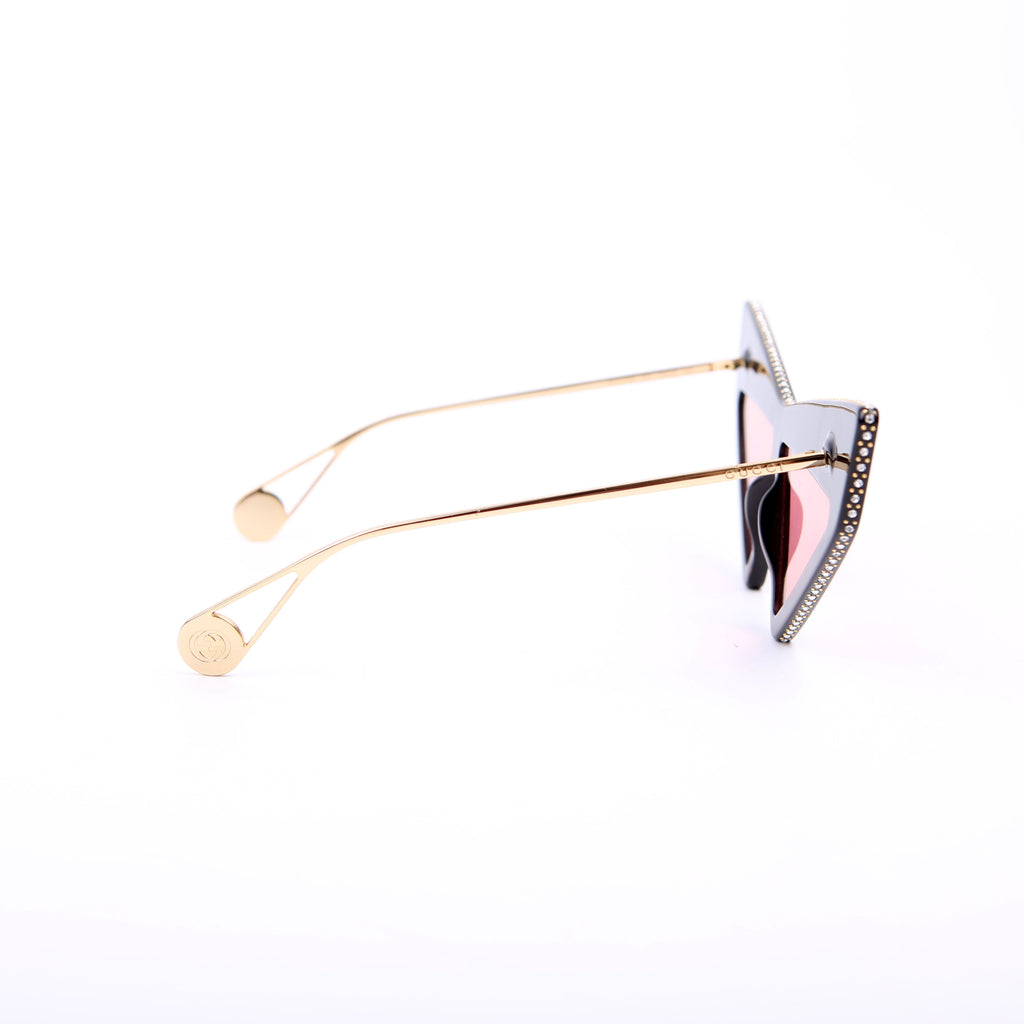 Gucci GG0430S 001 Crystal Sunglasses
