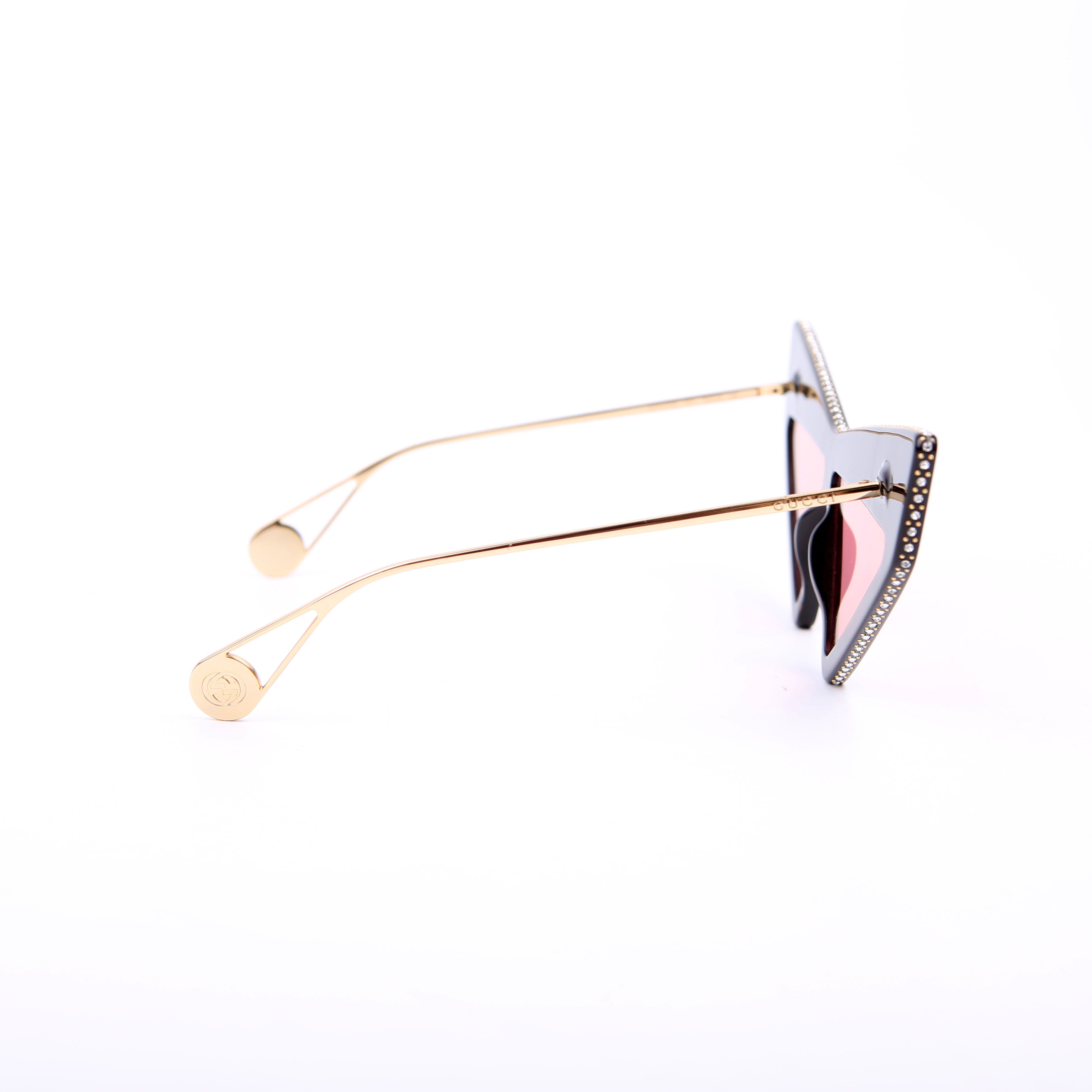 Gucci GG0430S 001 Crystal Sunglasses