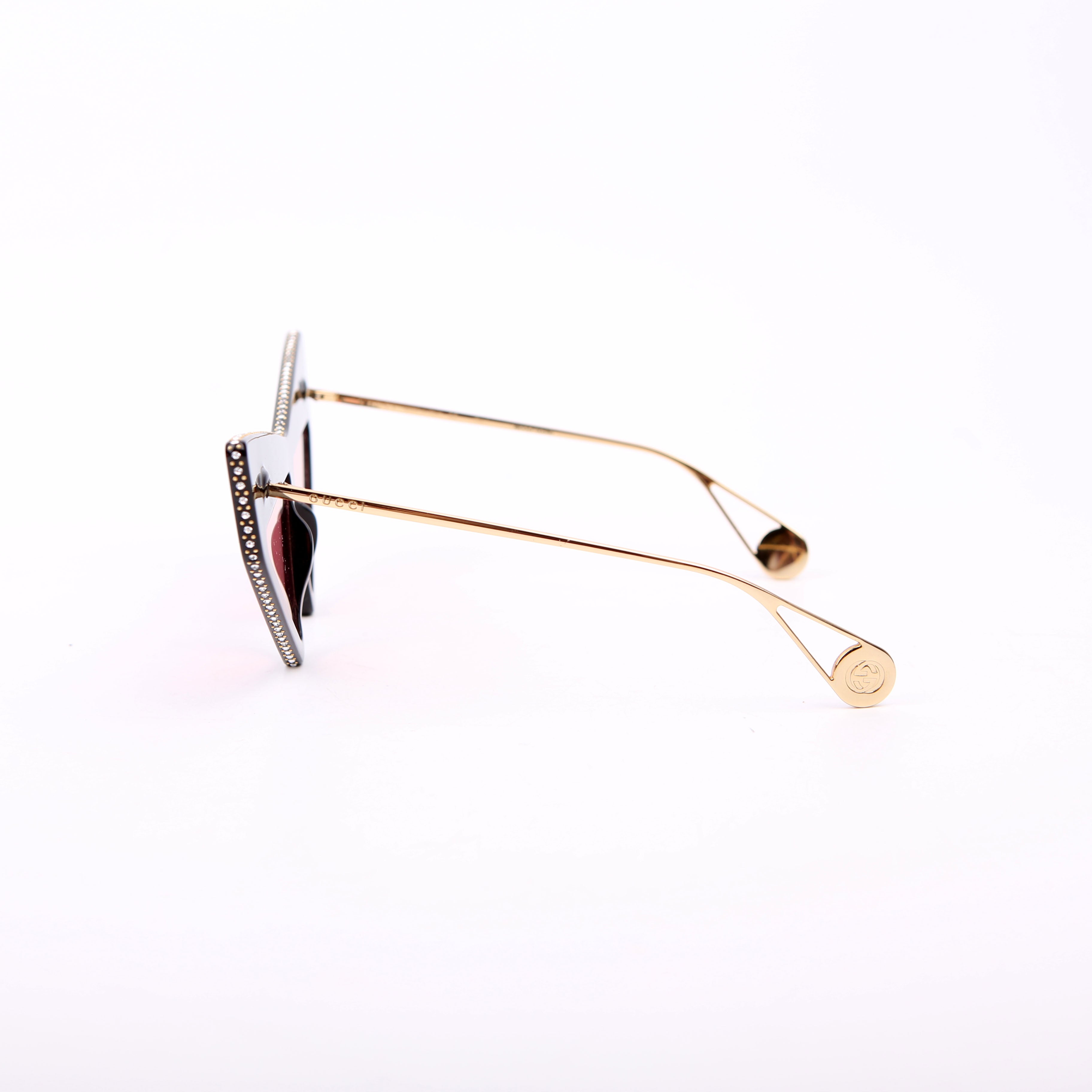 Gucci GG0430S 001 Crystal Sunglasses