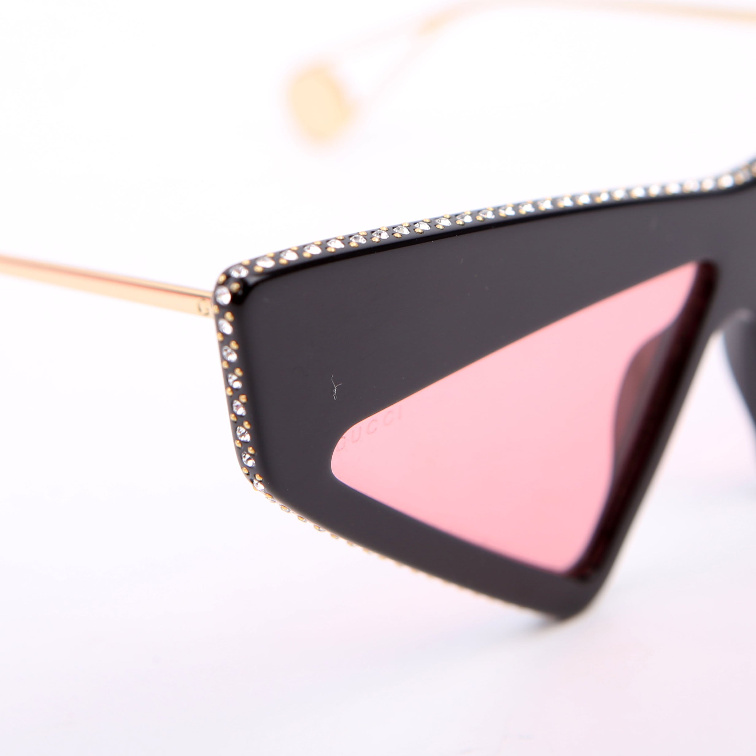 Gucci GG0430S 001 Crystal Sunglasses