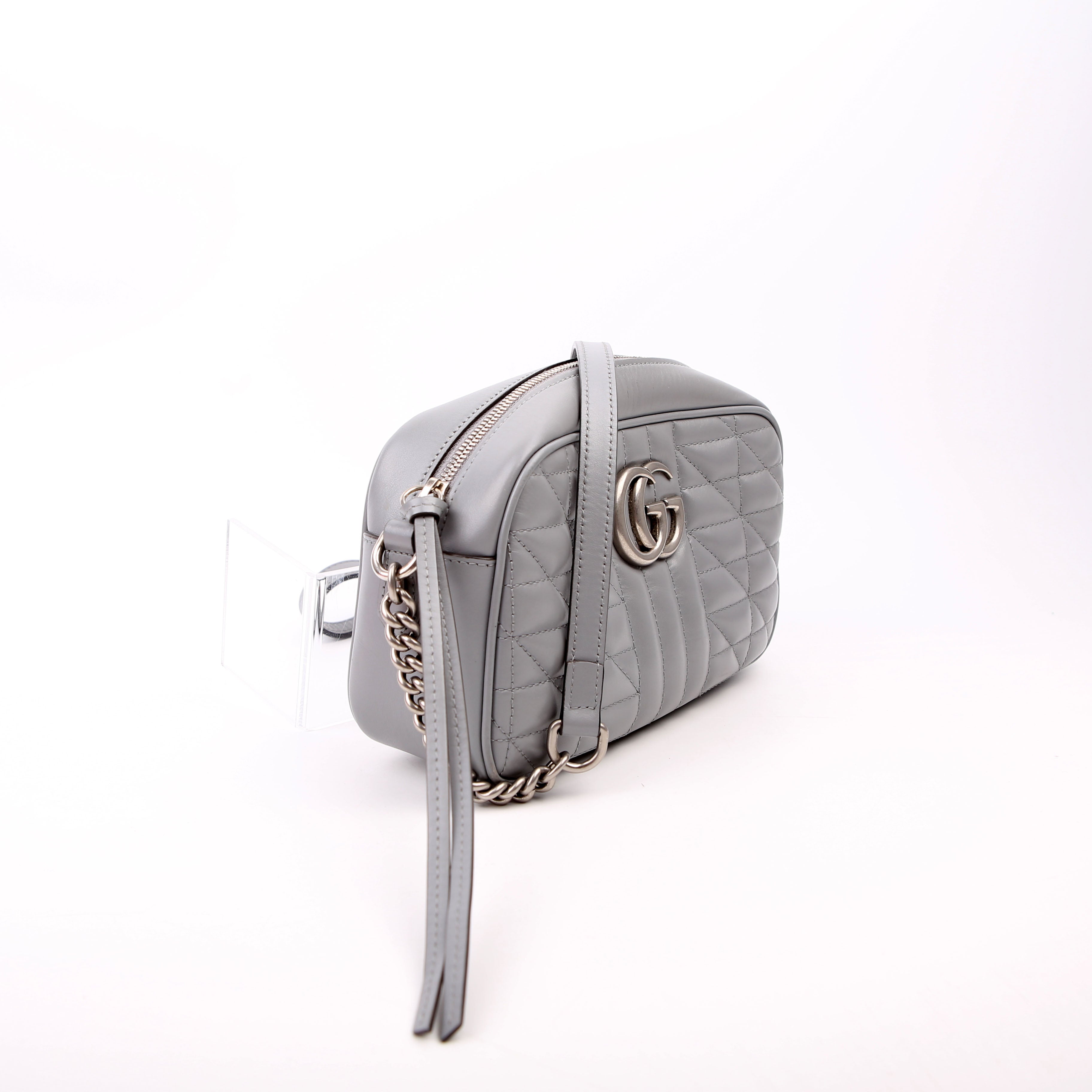 Gucci 447632 Marmont Aria Small Camera Grey