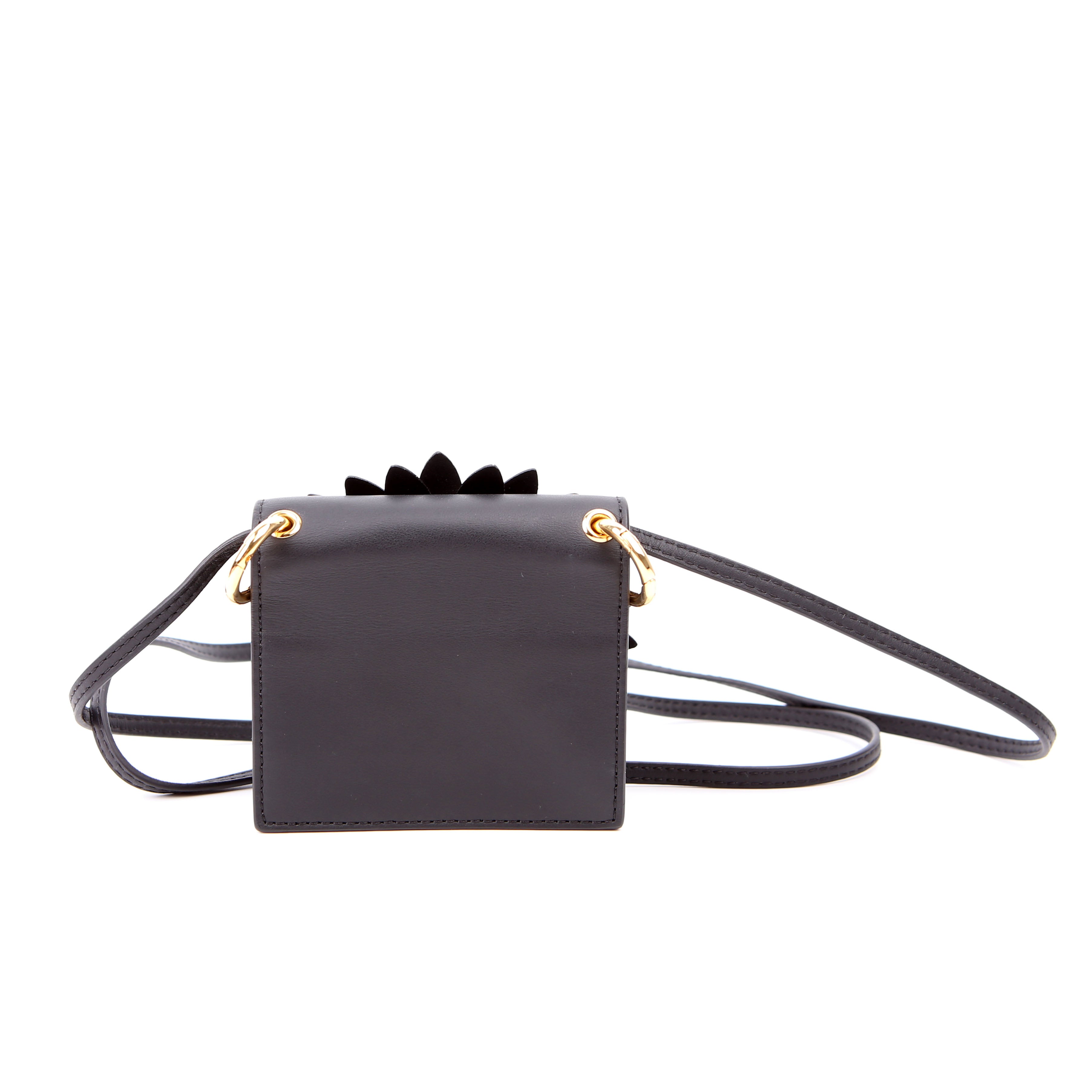 Fendi 8BS003 Kan I Micro Shoulder Vitello Flower F Is Fendi