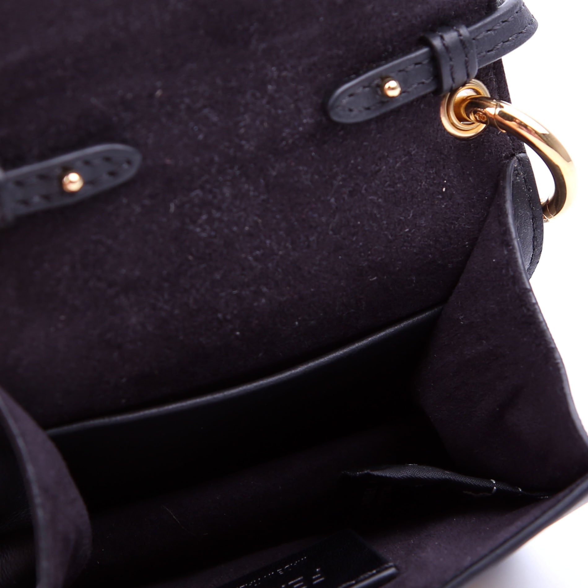 Fendi 8BS003 Kan I Micro Shoulder Vitello Flower F Is Fendi