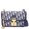 Dioraddict Wallet On Chain Oblique Blue