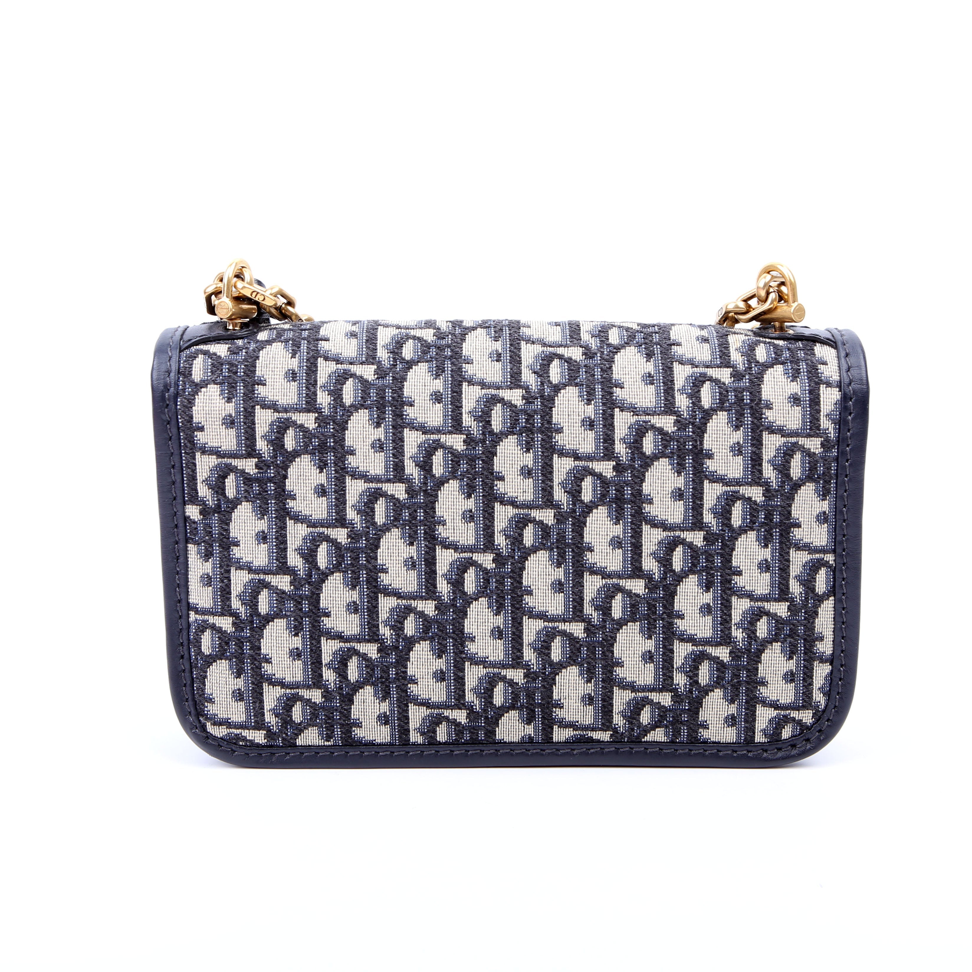 Dioraddict Wallet On Chain Oblique Blue