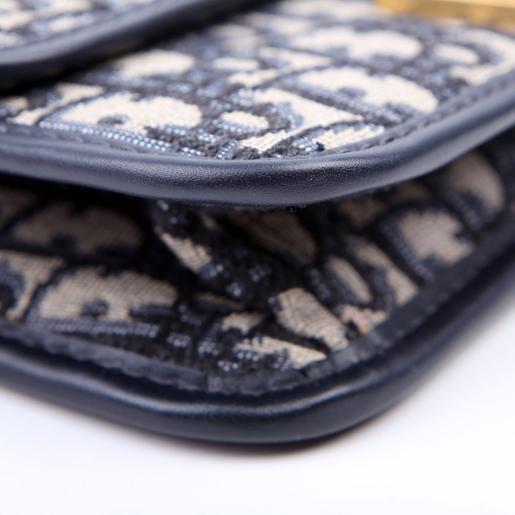 Dioraddict Wallet On Chain Oblique Blue