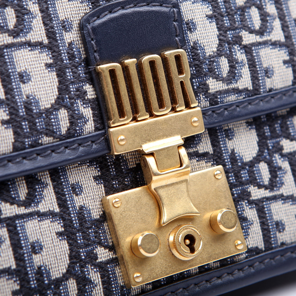 Dioraddict Wallet On Chain Oblique Blue