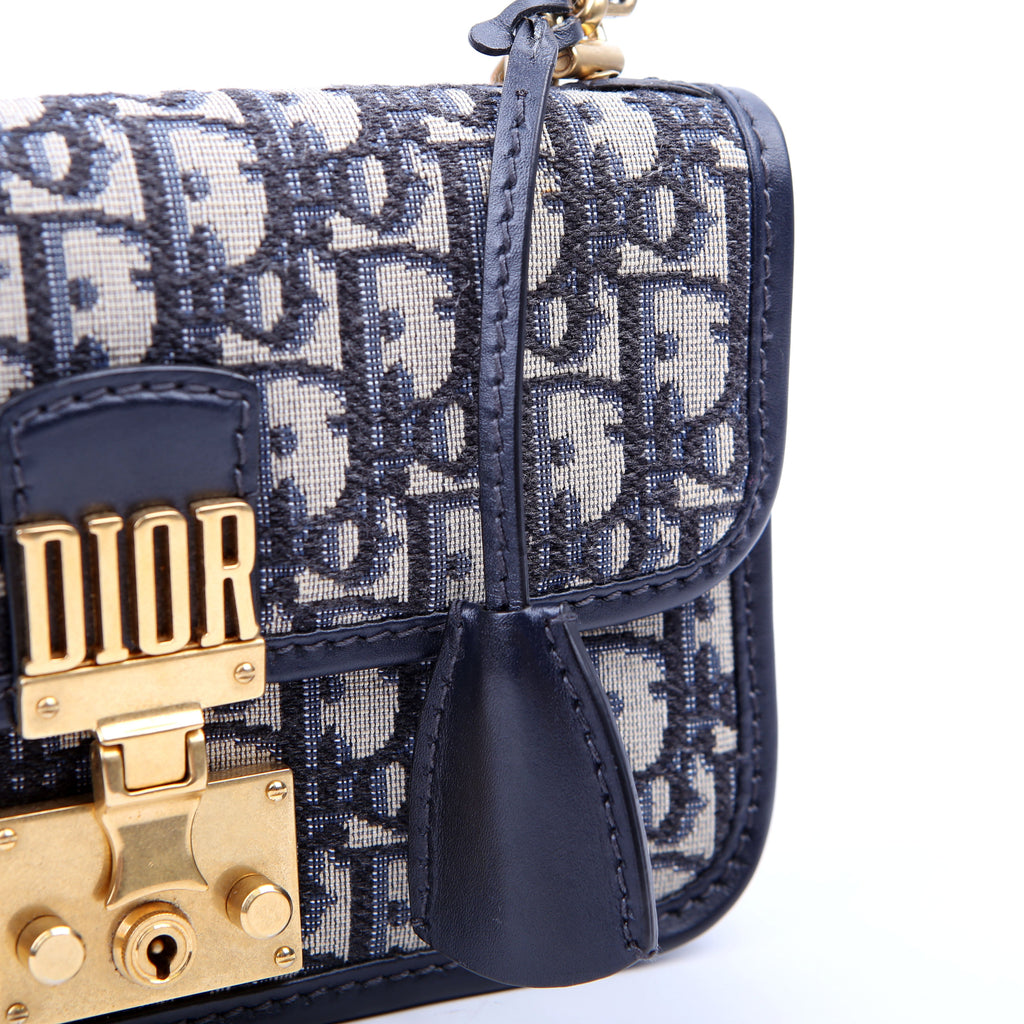 Dioraddict Wallet On Chain Oblique Blue
