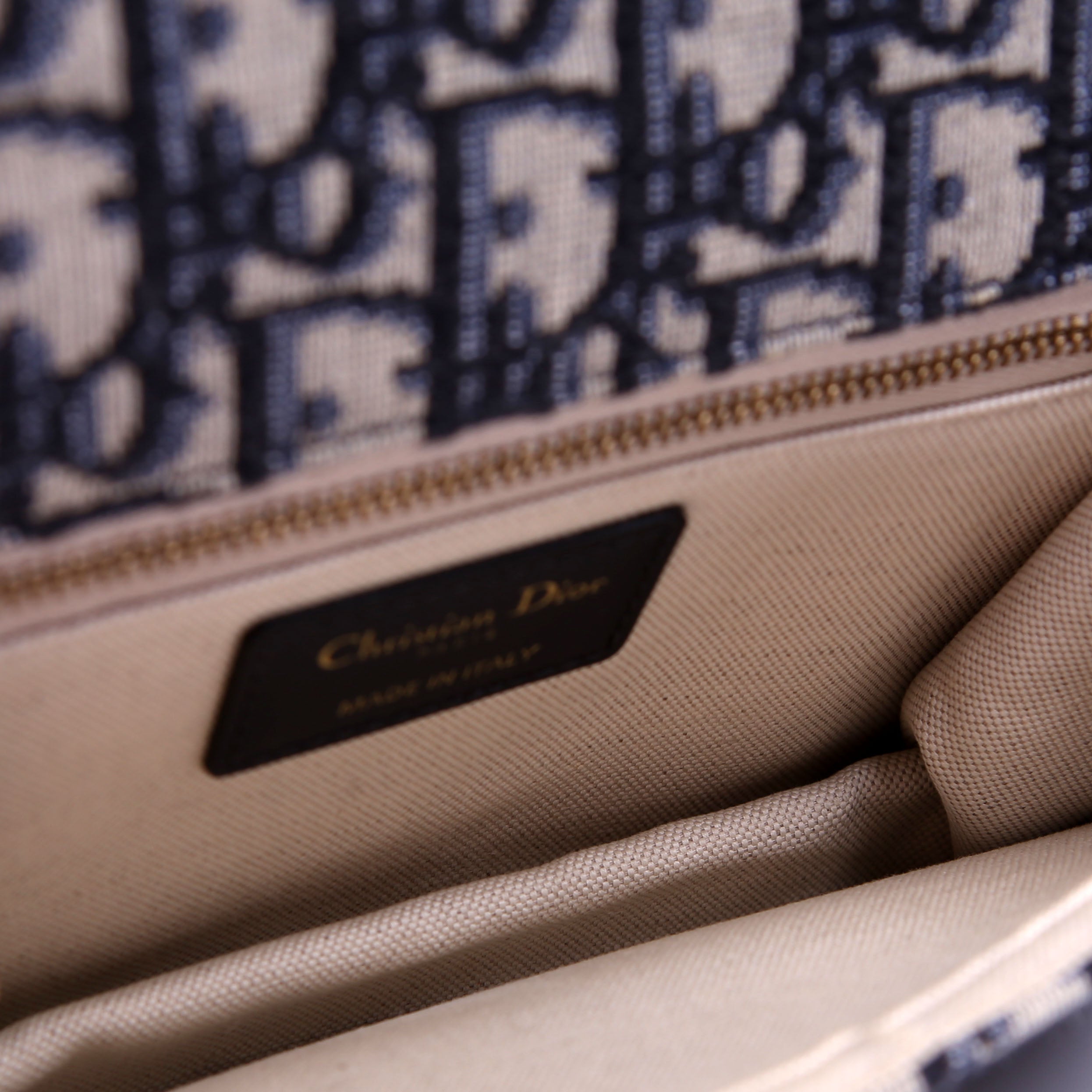 Dioraddict Wallet On Chain Oblique Blue