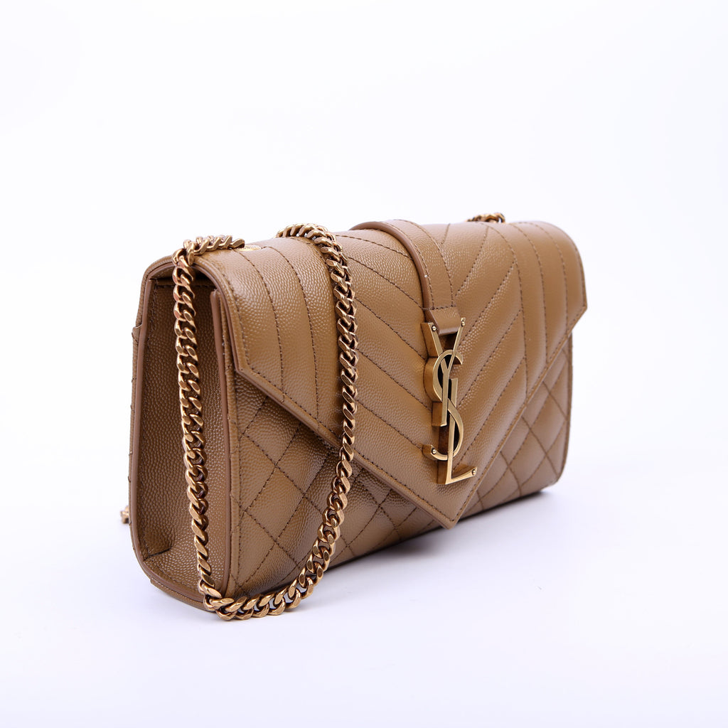 Envelope Small Triquilt Brown