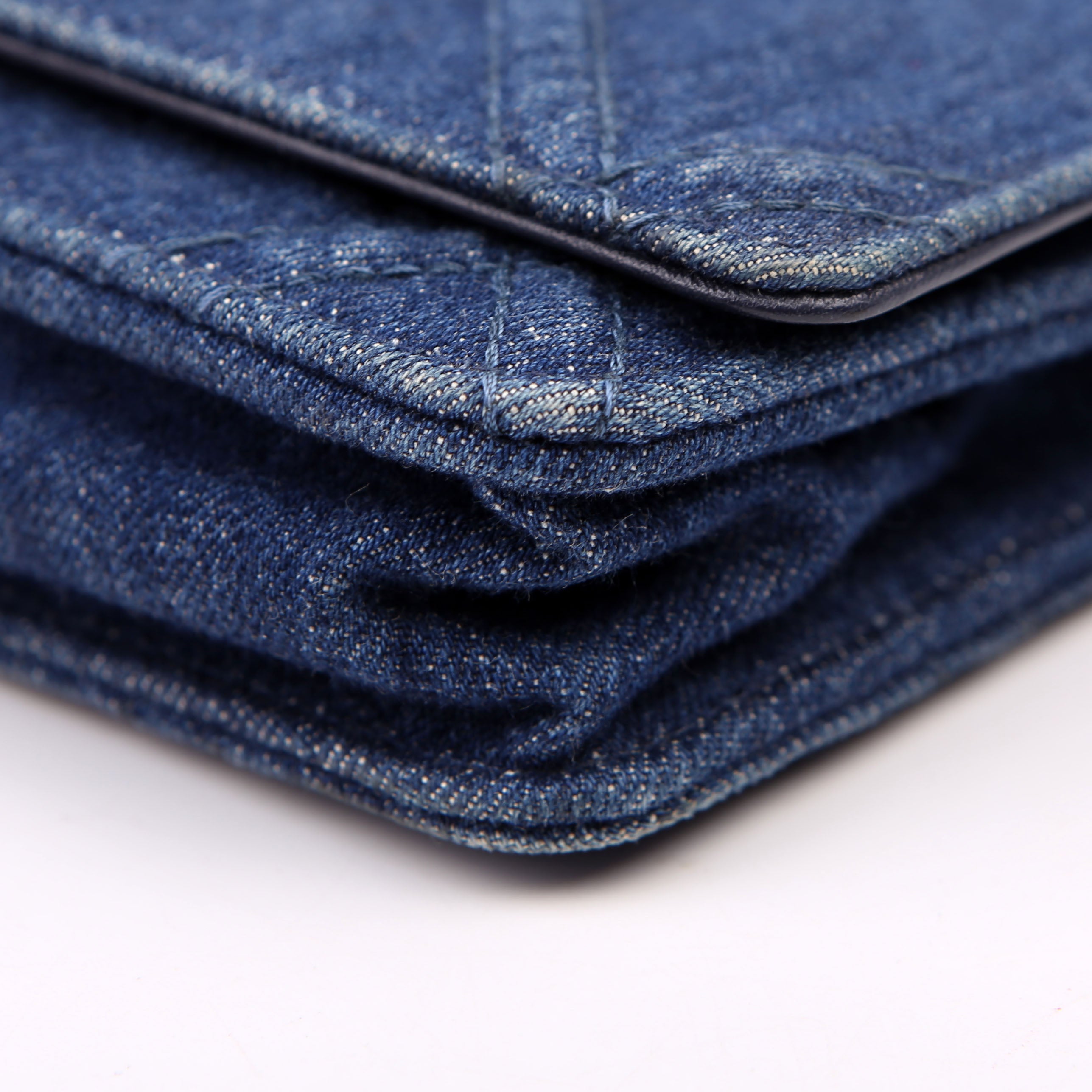 Chanel 19 WOC Quilted Denim RFID