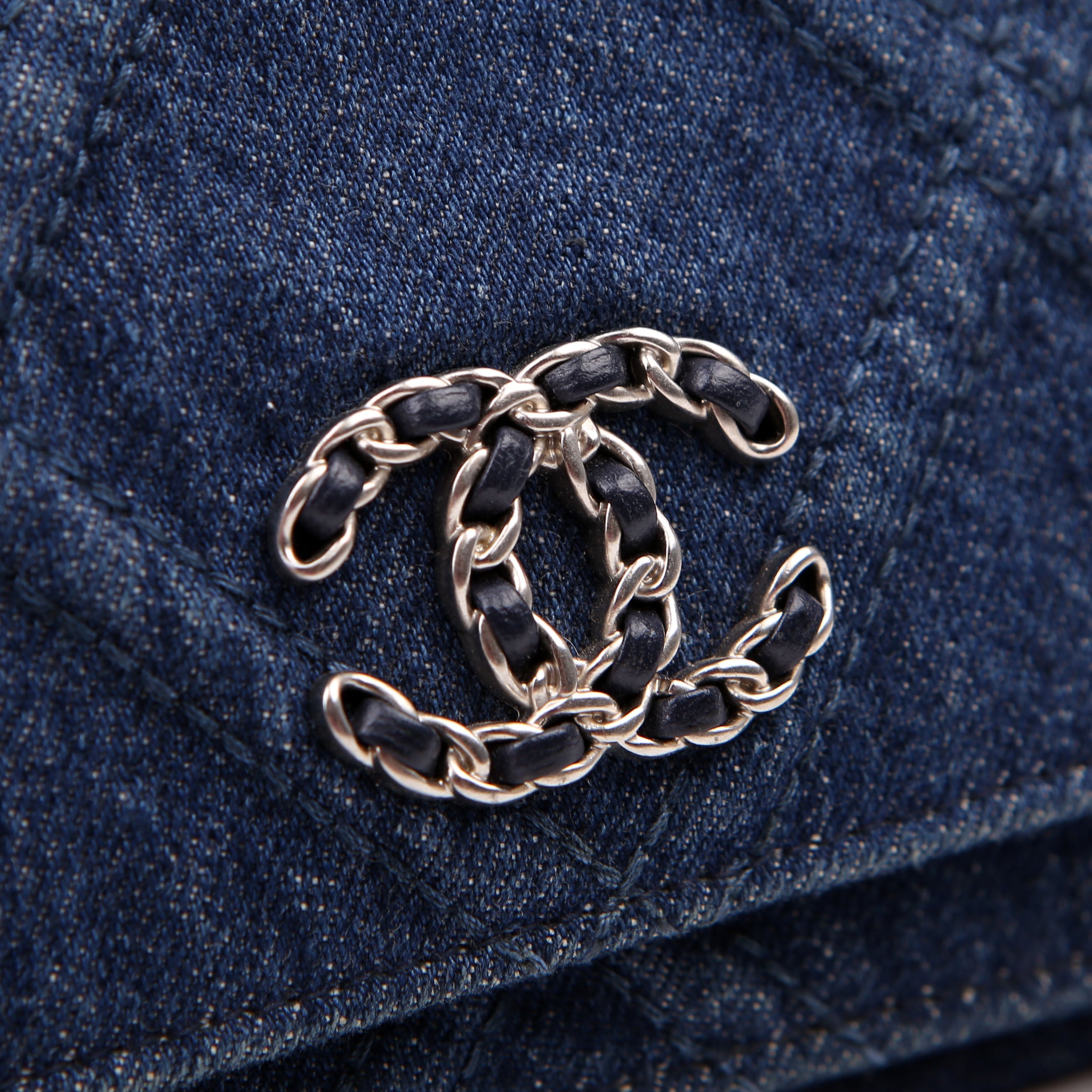 Chanel 19 WOC Quilted Denim RFID