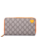 323224 GG Supreme Zip Around Wallet Orange